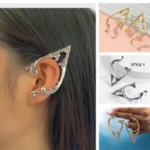 Antique Elf Ear Cuff, Elf Ears, Elf Ear Wraps, piercing